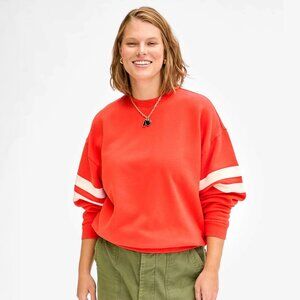 Clare V. Oversized Varsity Sweatshirt